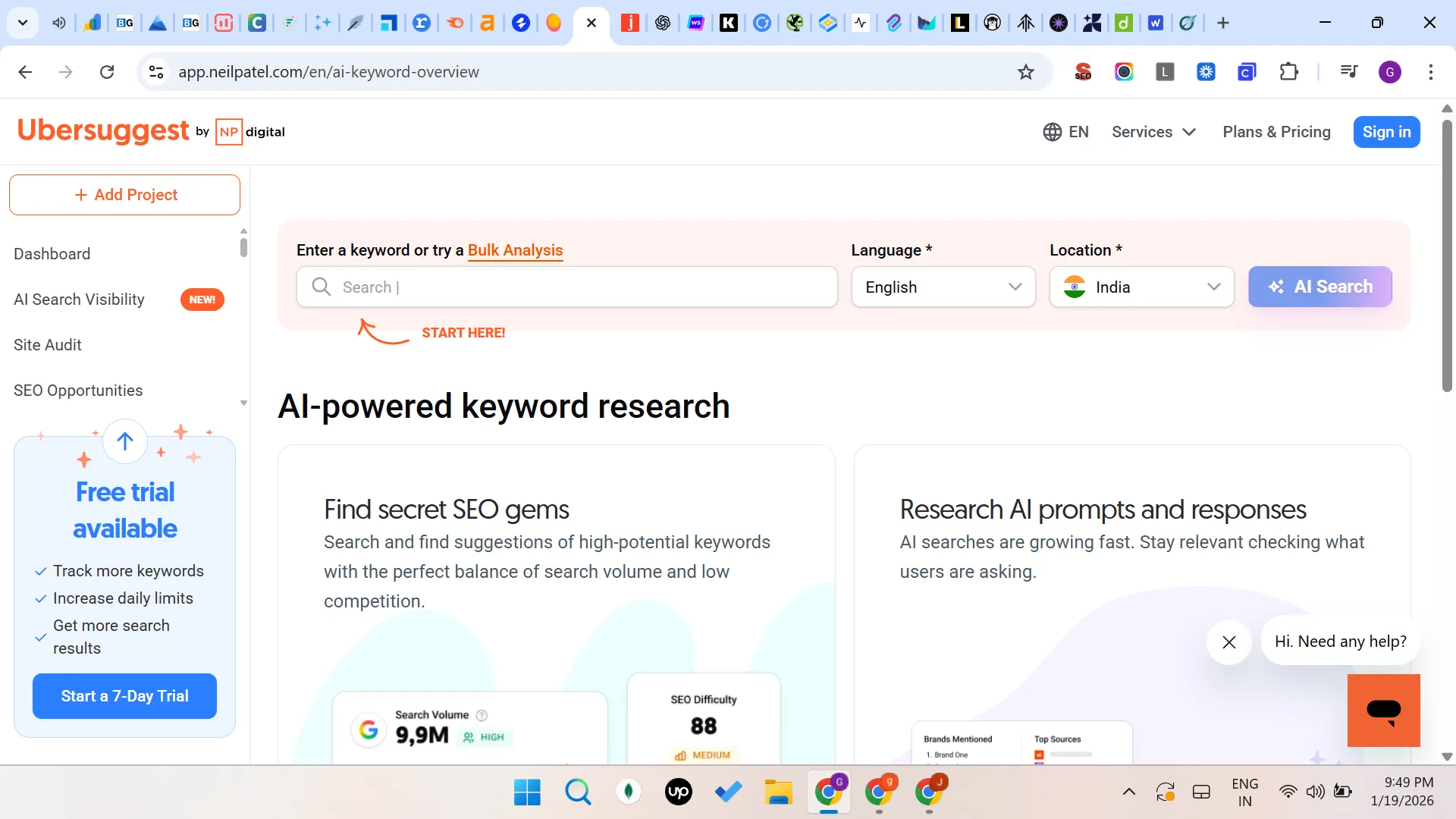 Ubersuggest - AI SEO Tools