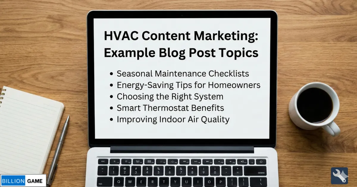 📸 [IMAGE_ Example blog post topics for HVAC content marketing]