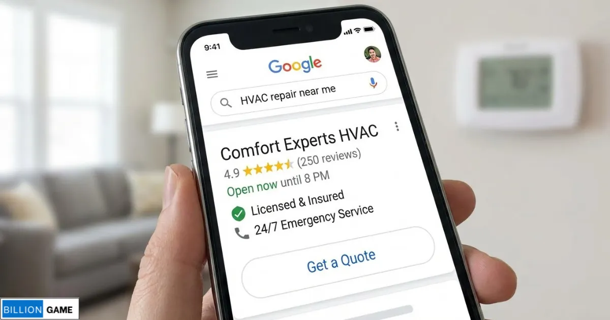📸 [SCREENSHOT_ Example of HVAC search result with rich snippets from schema markup]
