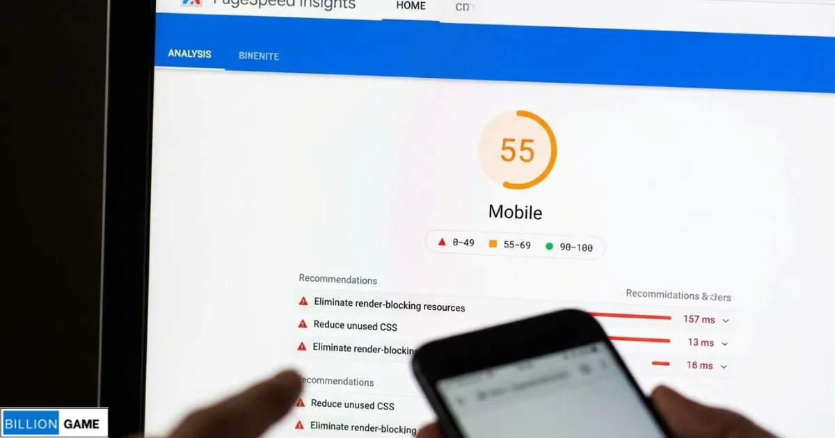 📸 [SCREENSHOT_ Google PageSpeed Insights showing speed score and recommendations]